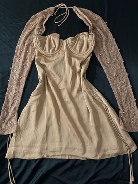 soho embellished asymmetric corset mini dress in light blue SOHO Embellished Asymmetric Corset Mini Dress in